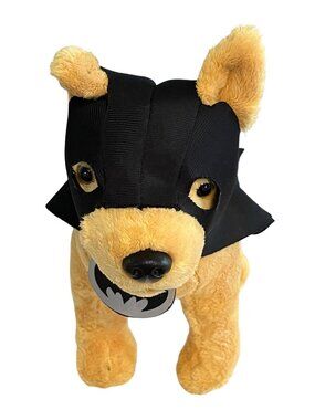 Batman Plush Dog Six Flags DC Comics Cape Mask Toy 12” Stuffed Animal